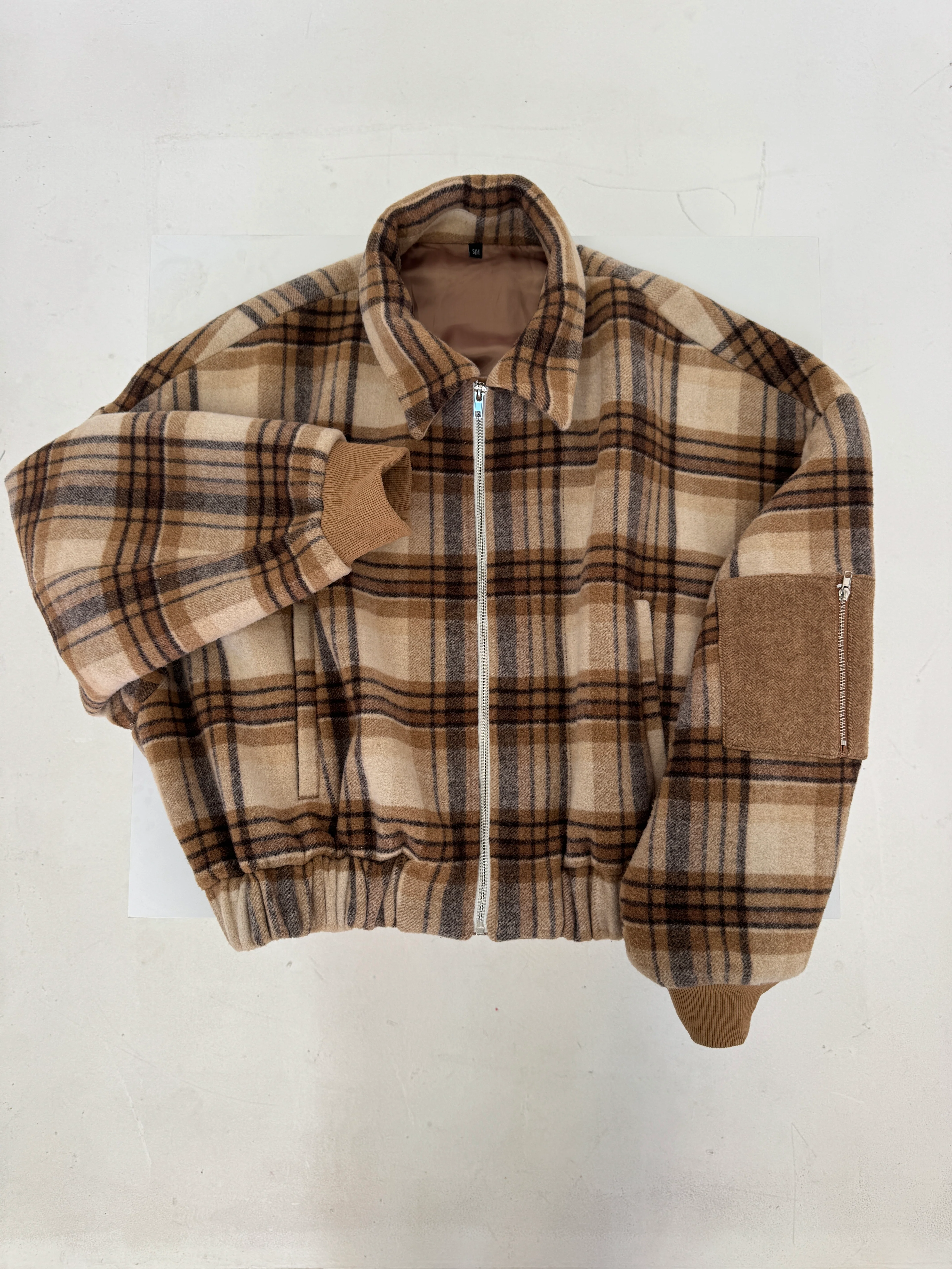 *pre-order* Sage check bomber - Image 4