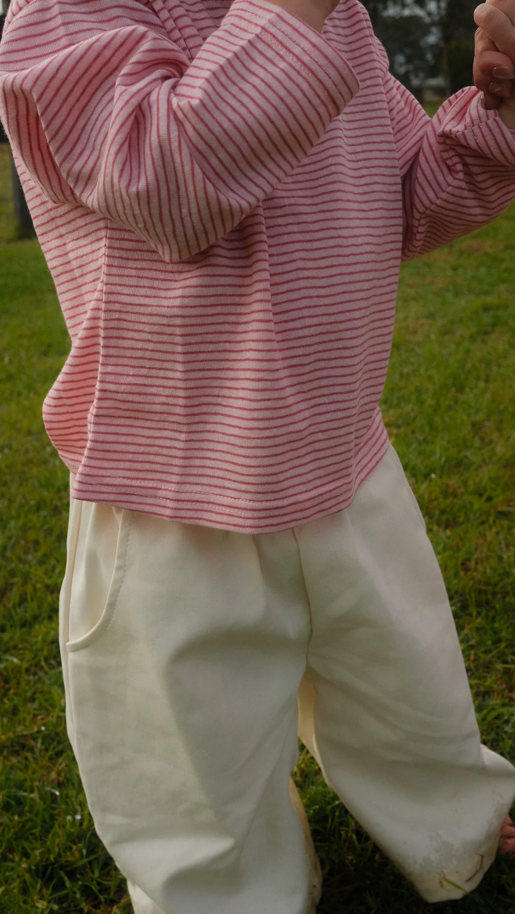 Stripe l/s tee - pink - Image 4